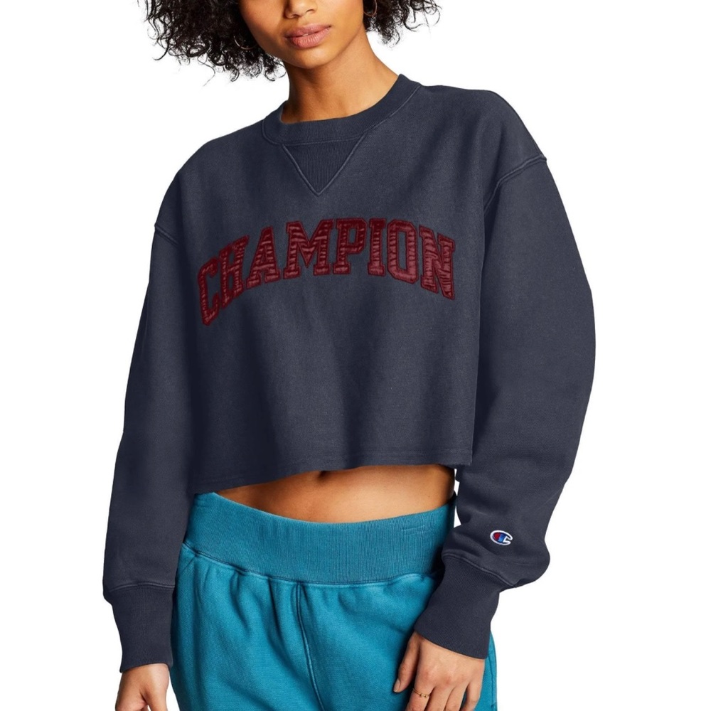 VINTAGE WASH CREWNECK CROP